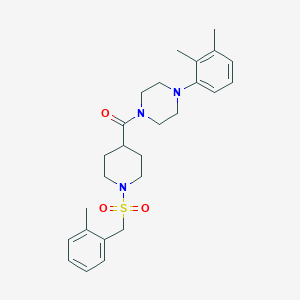 [4-(2,3-Dimethylphenyl)piperazin-1-yl]{1-[(2-methylbenzyl)sulfonyl]piperidin-4-yl}methanone