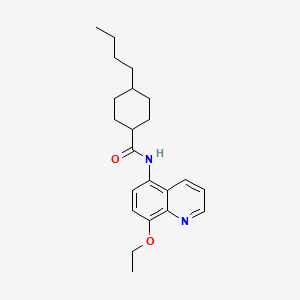 4-butyl-N-(8-ethoxyquinolin-5-yl)cyclohexanecarboxamide