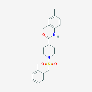 N-(2,4-dimethylphenyl)-1-[(2-methylbenzyl)sulfonyl]piperidine-4-carboxamide