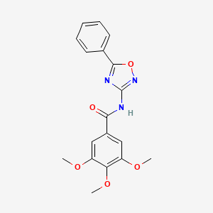 3,4,5-trimethoxy-N-(5-phenyl-1,2,4-oxadiazol-3-yl)benzamide