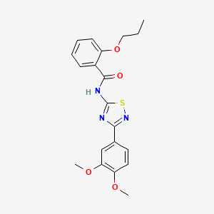 N-[3-(3,4-dimethoxyphenyl)-1,2,4-thiadiazol-5-yl]-2-propoxybenzamide