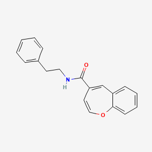 N-(2-phenylethyl)-1-benzoxepine-4-carboxamide