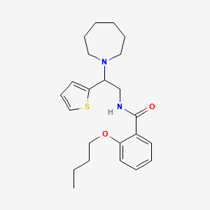 N-[2-(azepan-1-yl)-2-(thiophen-2-yl)ethyl]-2-butoxybenzamide