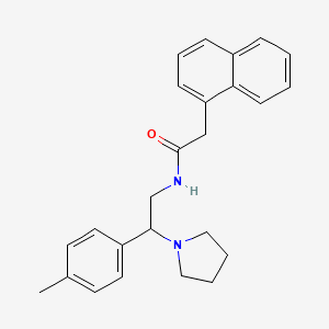 N-[2-(4-methylphenyl)-2-(pyrrolidin-1-yl)ethyl]-2-(naphthalen-1-yl)acetamide