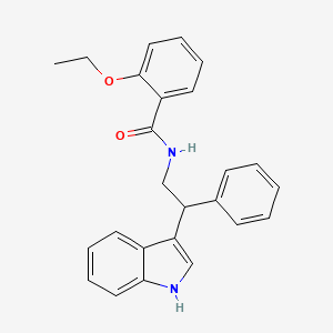 molecular formula C25H24N2O2 B11334353 2-ethoxy-N-[2-(1H-indol-3-yl)-2-phenylethyl]benzamide 