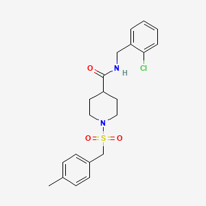 N-(2-chlorobenzyl)-1-[(4-methylbenzyl)sulfonyl]piperidine-4-carboxamide