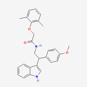 molecular formula C27H28N2O3 B11334413 2-(2,6-dimethylphenoxy)-N-[2-(1H-indol-3-yl)-2-(4-methoxyphenyl)ethyl]acetamide 