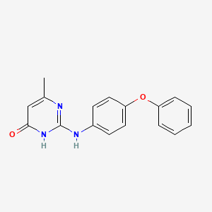 6-methyl-2-((4-phenoxyphenyl)amino)pyrimidin-4(3H)-one