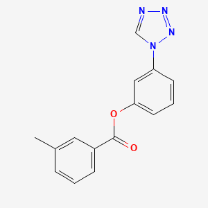 3-(1H-tetrazol-1-yl)phenyl 3-methylbenzoate