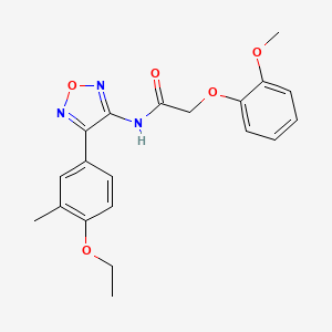 N-[4-(4-ethoxy-3-methylphenyl)-1,2,5-oxadiazol-3-yl]-2-(2-methoxyphenoxy)acetamide