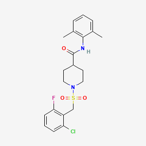 1-[(2-chloro-6-fluorobenzyl)sulfonyl]-N-(2,6-dimethylphenyl)piperidine-4-carboxamide