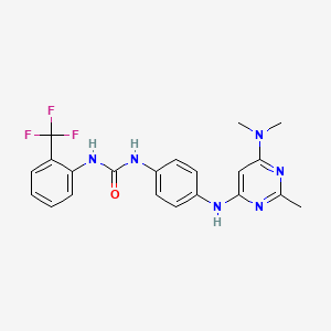 1-(4-{[6-(Dimethylamino)-2-methylpyrimidin-4-YL]amino}phenyl)-3-[2-(trifluoromethyl)phenyl]urea