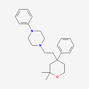 1-[2-(2,2-dimethyl-4-phenyltetrahydro-2H-pyran-4-yl)ethyl]-4-phenylpiperazine