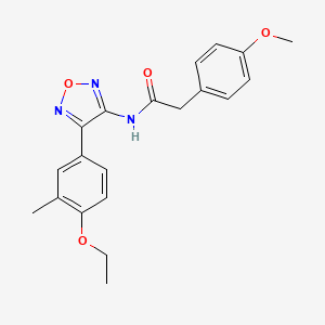 N-[4-(4-ethoxy-3-methylphenyl)-1,2,5-oxadiazol-3-yl]-2-(4-methoxyphenyl)acetamide