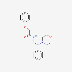 2-(4-methylphenoxy)-N-[2-(4-methylphenyl)-2-(morpholin-4-yl)ethyl]acetamide