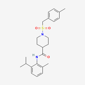 1-[(4-methylbenzyl)sulfonyl]-N-[2-methyl-6-(propan-2-yl)phenyl]piperidine-4-carboxamide