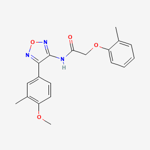 N-[4-(4-methoxy-3-methylphenyl)-1,2,5-oxadiazol-3-yl]-2-(2-methylphenoxy)acetamide