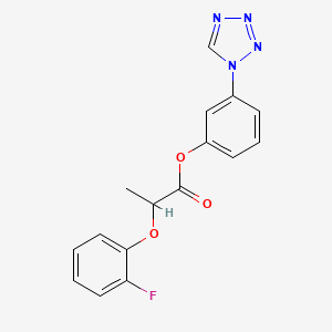 3-(1H-tetrazol-1-yl)phenyl 2-(2-fluorophenoxy)propanoate