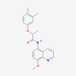 2-(3,4-dimethylphenoxy)-N-(8-methoxyquinolin-5-yl)propanamide