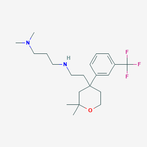 N'-(2-{2,2-dimethyl-4-[3-(trifluoromethyl)phenyl]tetrahydro-2H-pyran-4-yl}ethyl)-N,N-dimethylpropane-1,3-diamine