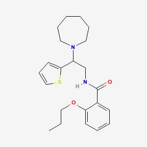 N-[2-(azepan-1-yl)-2-(thiophen-2-yl)ethyl]-2-propoxybenzamide