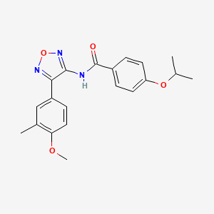 N-[4-(4-methoxy-3-methylphenyl)-1,2,5-oxadiazol-3-yl]-4-(propan-2-yloxy)benzamide