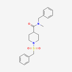 N-benzyl-1-(benzylsulfonyl)-N-methylpiperidine-4-carboxamide