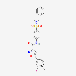 N-{4-[benzyl(methyl)sulfamoyl]phenyl}-5-(3-fluoro-4-methylphenyl)-1,2-oxazole-3-carboxamide