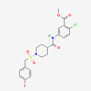 Methyl 2-chloro-5-[({1-[(4-fluorobenzyl)sulfonyl]piperidin-4-yl}carbonyl)amino]benzoate