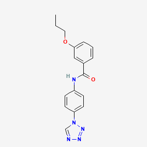 molecular formula C17H17N5O2 B11334943 3-propoxy-N-[4-(1H-tetrazol-1-yl)phenyl]benzamide 