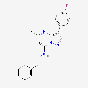 N-[2-(cyclohex-1-en-1-yl)ethyl]-3-(4-fluorophenyl)-2,5-dimethylpyrazolo[1,5-a]pyrimidin-7-amine