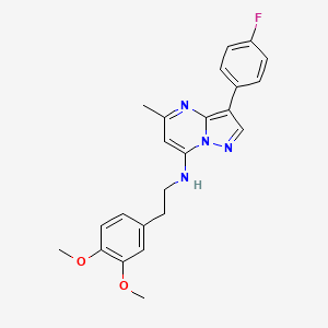 N-[2-(3,4-dimethoxyphenyl)ethyl]-3-(4-fluorophenyl)-5-methylpyrazolo[1,5-a]pyrimidin-7-amine