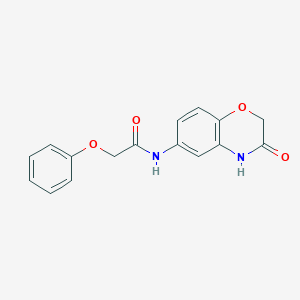 molecular formula C16H14N2O4 B11334985 N-(3-oxo-3,4-dihydro-2H-1,4-benzoxazin-6-yl)-2-phenoxyacetamide 