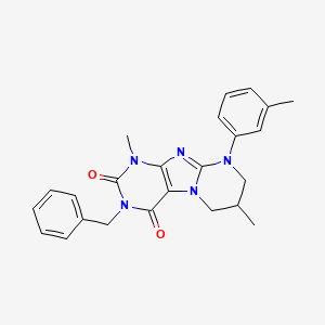 3-benzyl-1,7-dimethyl-9-(3-methylphenyl)-7,8-dihydro-6H-purino[7,8-a]pyrimidine-2,4-dione