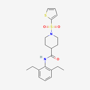 N-(2,6-diethylphenyl)-1-(thiophen-2-ylsulfonyl)piperidine-4-carboxamide