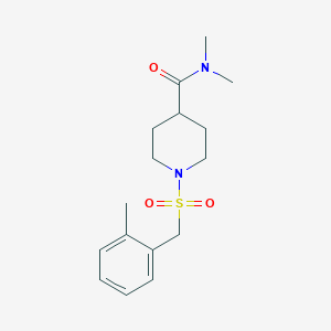 N,N-dimethyl-1-[(2-methylbenzyl)sulfonyl]piperidine-4-carboxamide