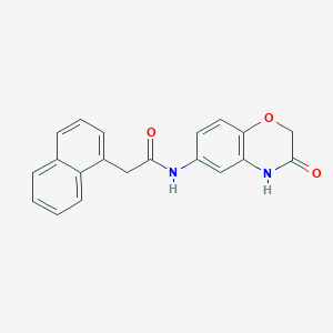 2-(naphthalen-1-yl)-N-(3-oxo-3,4-dihydro-2H-1,4-benzoxazin-6-yl)acetamide