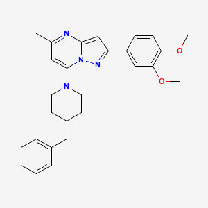 7-(4-Benzylpiperidin-1-yl)-2-(3,4-dimethoxyphenyl)-5-methylpyrazolo[1,5-a]pyrimidine