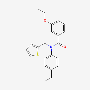 3-ethoxy-N-(4-ethylphenyl)-N-(thiophen-2-ylmethyl)benzamide