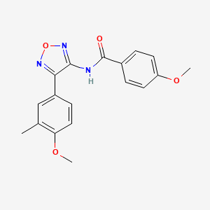 4-methoxy-N-[4-(4-methoxy-3-methylphenyl)-1,2,5-oxadiazol-3-yl]benzamide