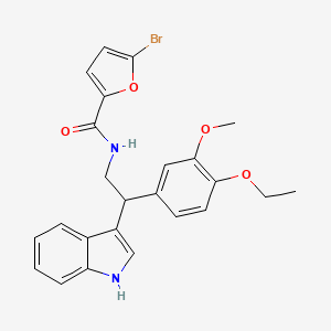 molecular formula C24H23BrN2O4 B11335138 5-bromo-N-[2-(4-ethoxy-3-methoxyphenyl)-2-(1H-indol-3-yl)ethyl]furan-2-carboxamide 