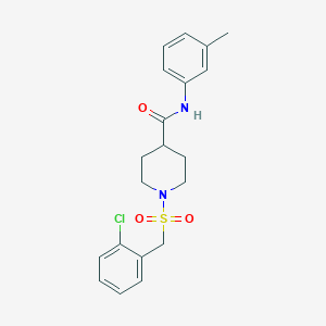 1-[(2-chlorobenzyl)sulfonyl]-N-(3-methylphenyl)piperidine-4-carboxamide