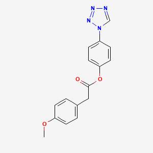 4-(1H-tetrazol-1-yl)phenyl (4-methoxyphenyl)acetate