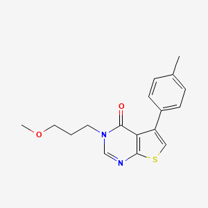 molecular formula C17H18N2O2S B11335167 3-(3-methoxypropyl)-5-(4-methylphenyl)thieno[2,3-d]pyrimidin-4(3H)-one 