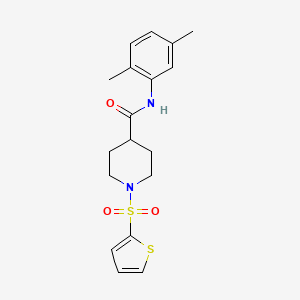 N-(2,5-dimethylphenyl)-1-(thiophen-2-ylsulfonyl)piperidine-4-carboxamide