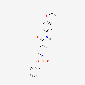 1-[(2-methylbenzyl)sulfonyl]-N-[4-(propan-2-yloxy)phenyl]piperidine-4-carboxamide