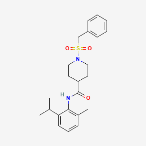 1-(benzylsulfonyl)-N-[2-methyl-6-(propan-2-yl)phenyl]piperidine-4-carboxamide