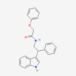 N-[2-(1H-indol-3-yl)-2-phenylethyl]-2-phenoxyacetamide