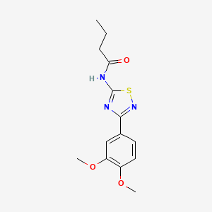 N-[3-(3,4-dimethoxyphenyl)-1,2,4-thiadiazol-5-yl]butanamide