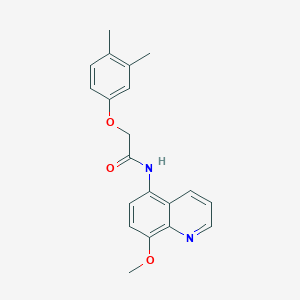 2-(3,4-dimethylphenoxy)-N-(8-methoxyquinolin-5-yl)acetamide